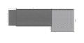 Aluminium Modular Ramp Kit with Platform, Without Handrails - 1300mm x 2000mm ramp section