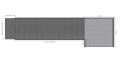 Aluminium Modular Ramp Kit with Platform, Without Handrails - 900mm x 3000mm ramp section