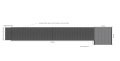 Measurements of 6000mm modular ramp 