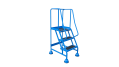 Step Ladder with Platform and Handrails - 3 Steps - Assembled