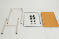unassembled adjustabled bed table