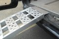 Aluminium loading ramp rest on connection 