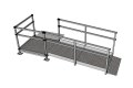 2m modular wheelchair ramp with double handrails 