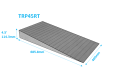 1x Pair of Rubber Threshold Ramp TRP45RT 4.5/114.3mm High 400mm wide each
