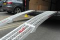 Curved aluminium loading ramps 