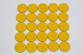 Yellow anti-slip circles for decking 