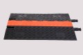 Checkers guard dog 3 channel dda cable protector black and orange 