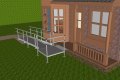 4m wheelchair ramp with rails 