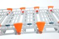 Aluminium loading ramp with safety edges 
