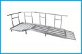 Aluminium Modular Ramp Kit with Platform and Handrails - 900mm x 3000mm ramp section
