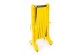 Plastic Expandable Barrier on Wheels Black & Yellow (Expands up to 3.5m)