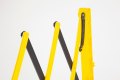 Plastic Expandable Barrier on Wheels Black & Yellow (Expands up to 3.5m)