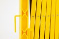 Plastic Expandable Barrier on Wheels Black & Yellow (Expands up to 3.5m)