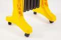 Plastic Expandable Barrier on Wheels Black & Yellow (Expands up to 3.5m)