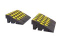 Pair of 150mm high rubber kerb ramps 