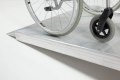 Anti slip surface on wheelchair ramp