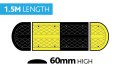 1.5M Heavy Duty Speed Bump kit with Steel Plate (1500mm x 450mm x 60mm)