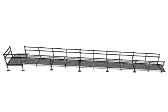 10m modular wheelchair ramp for doorways 