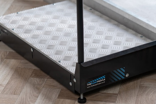 Chequered surface on the half step 