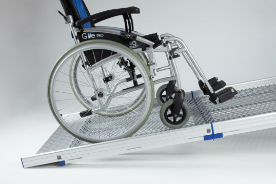 Manual wheelchair during loading