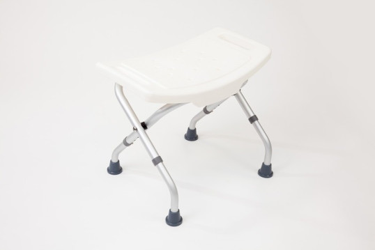 Folding lightweight shower stool