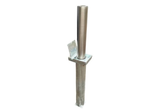 Stainless steel retractable bollard