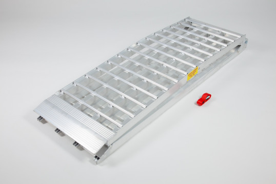 Extra Wide Motorcycle Loading Ramp Single (2380mm long x 460mm wide) Silver