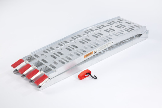 Motorcycle Loading Ramp SINGLE with Double support Bar with handle (1500mm long x 285mm wide)