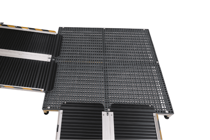 Wheelchair ramps with turning platform Wheelchair ramps with turning platform