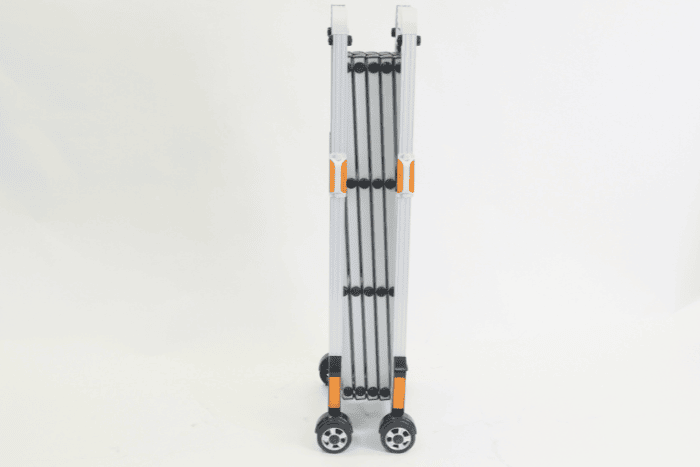 Stored retractable barrier Stored retractable barrier