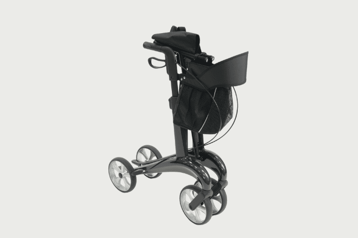 Folding carbon rollator