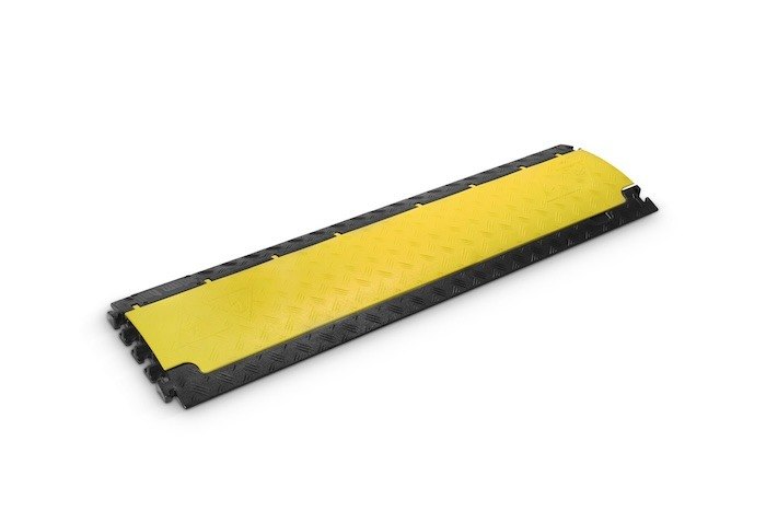 Adam Hall Defender Nano black and yellow cable protector
