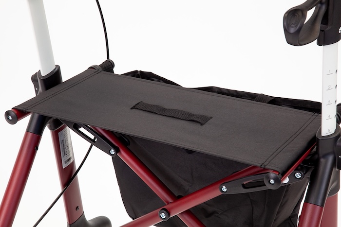 Rollator walker seat