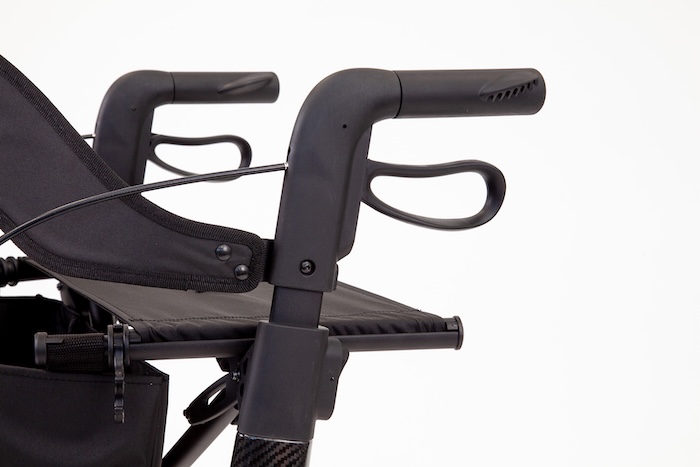 Rollator walker seat