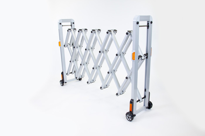 Stored safety barrier