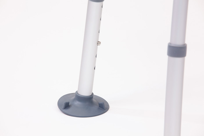 Anti-slip feet on the shower stool 