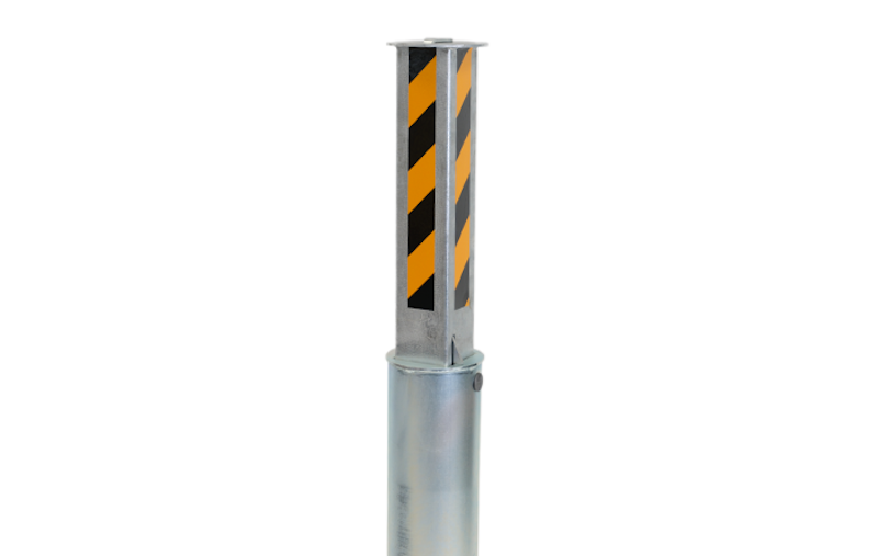 Telescopic Security Bollard with reflective surface