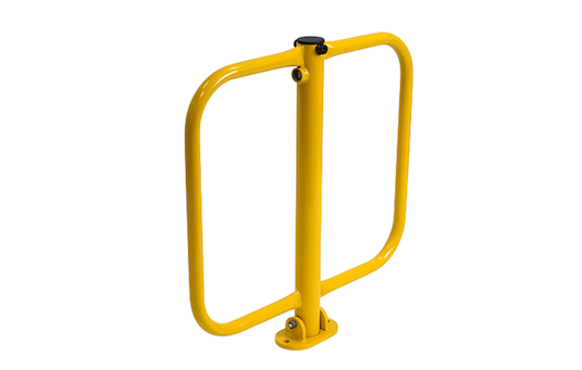 Wide folding parking bollard