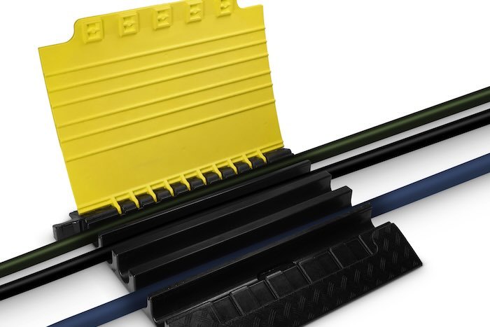 Adam Hall Defender XXL cable protector with cables inside