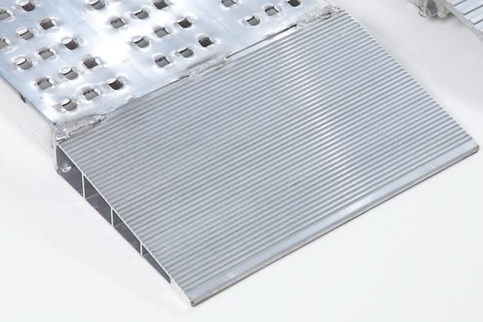Base of the aluminium car ramps 