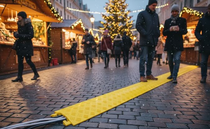yellow cable cover in market 