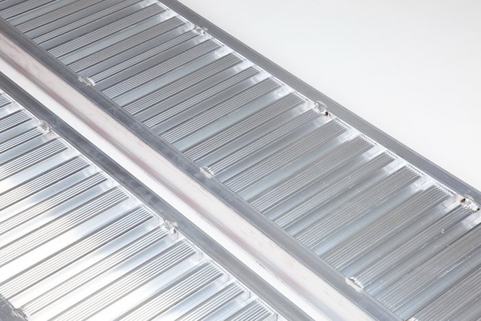 Aluminium loading ramps with R13 surface Aluminium loading ramps with R13 surface