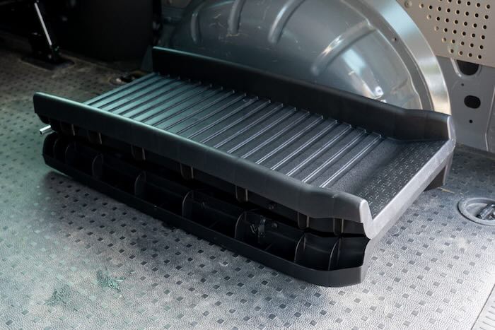 Folded dog ramp
