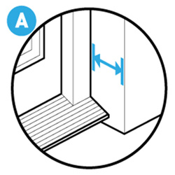 Depth of door depth of door