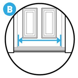 width of door opening