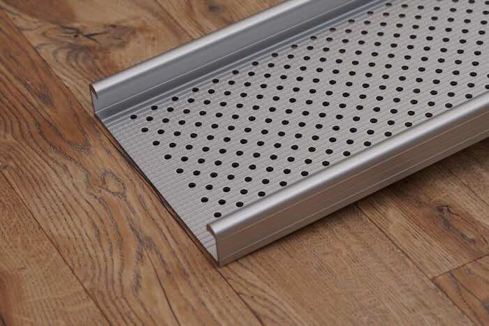 Pair of aluminium wheelchair ramps with anti-slip surface