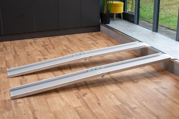 Pair of lightweight wheelchair ramps