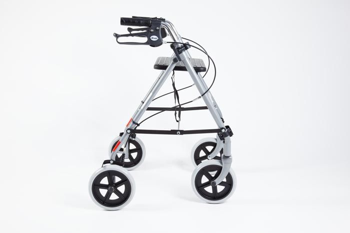 Steel rollator with seat Steel rollator with seat