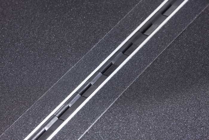 Anti-slip surface on loading ramp