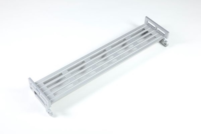 Section of the aluminium wheelchair ramp